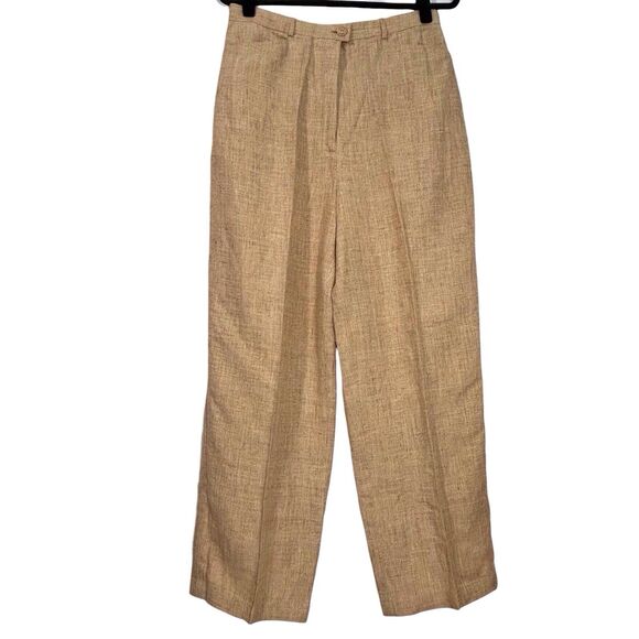 Chanel Identification Vintage Linen Pants Tan Women’s 44 US 12 Cruise 2000 - Picture 1 of 14